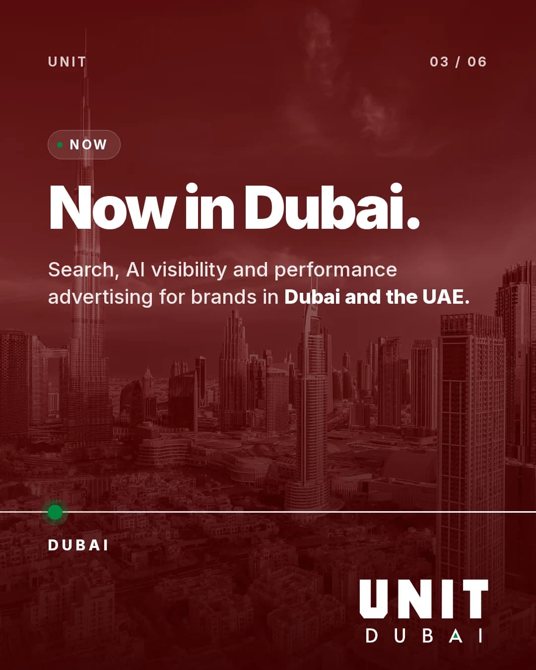 الآن في دبي: البحث والظهور في الذكاء الاصطناعي والإعلانات القائمة على الأداء للعلامات التجارية في دبي والإمارات.
